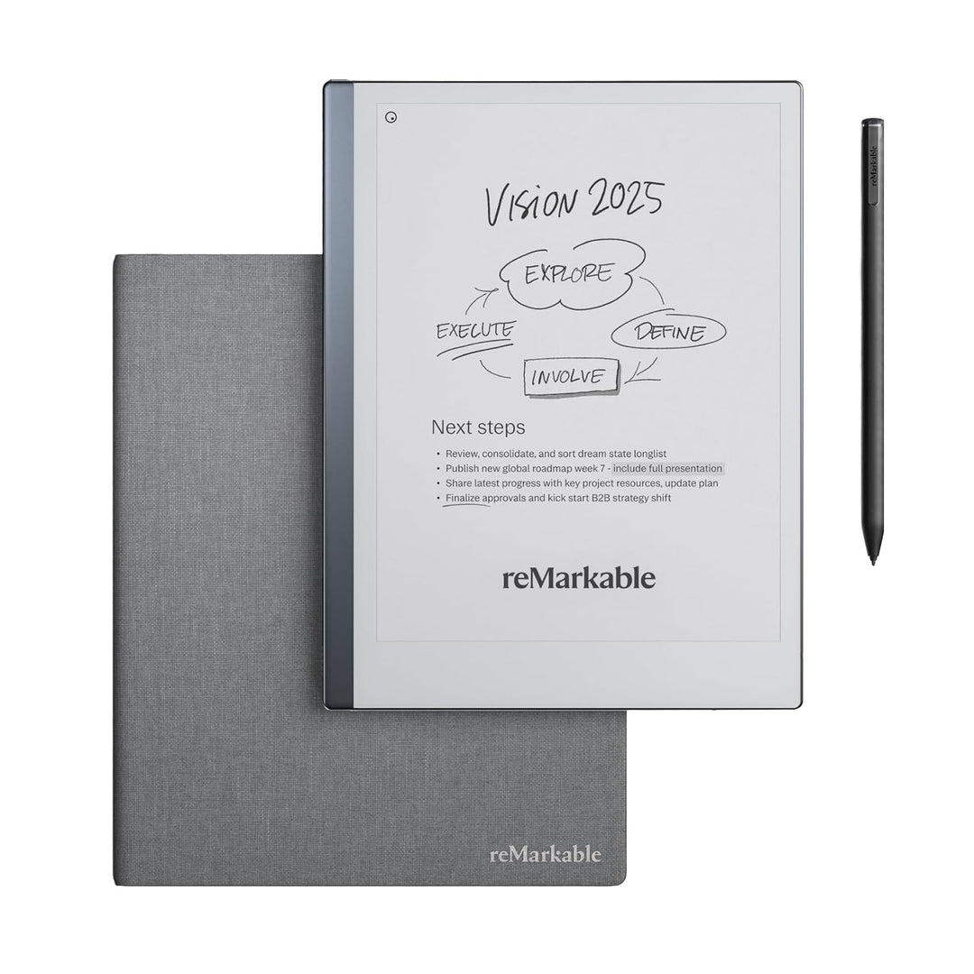 reMarkable 2 Bundle - Folio aus Polymergewebe | 10,3-Zoll reMarkable 2 Papier-Tablet, Marker Plus Pe