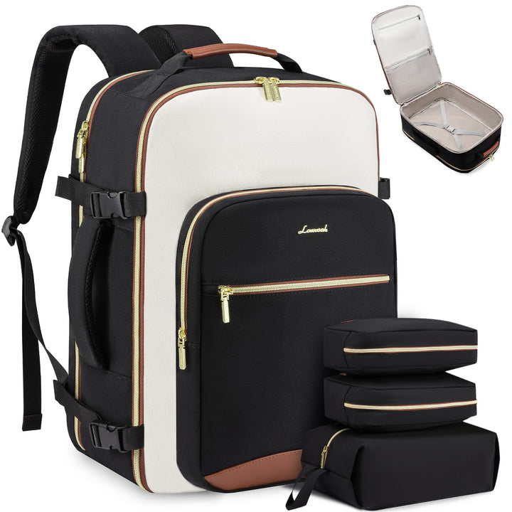 LOVEVOOK Handgepäck Rucksack Flugzeug, Reiserucksack Damen Gross 40L Herren Wasserdicht, Laptop Back