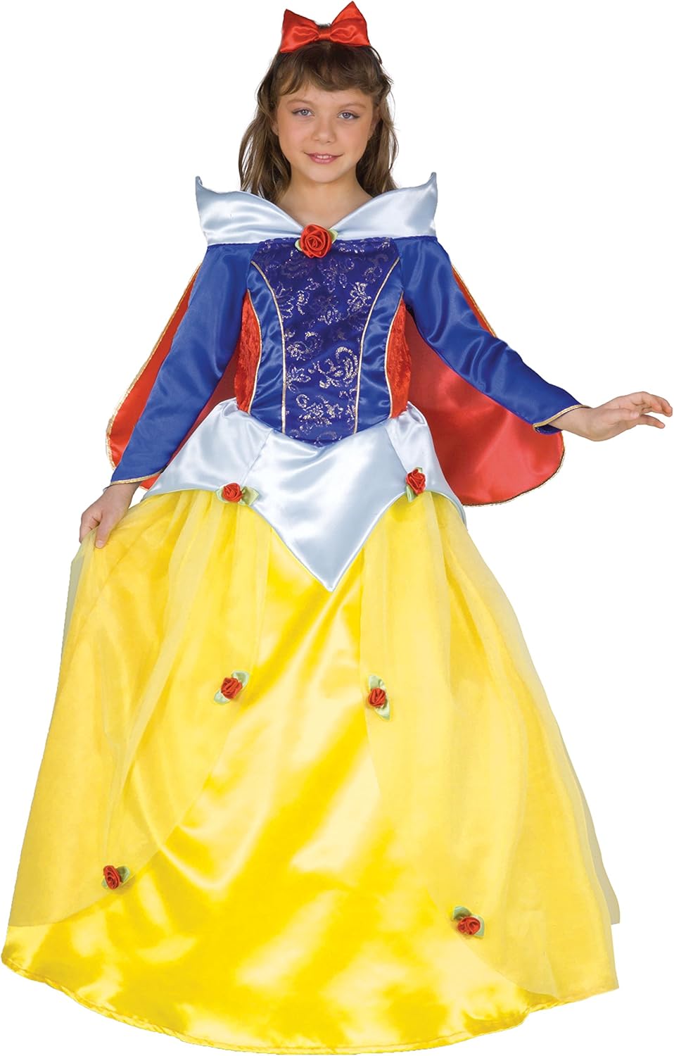 Ciao 18375.6-8 Biancaneve Prinzessin Schneewittchen Kostüm Mädchen Jahre, Girls, Gelb/Blau/Rot, 6-8