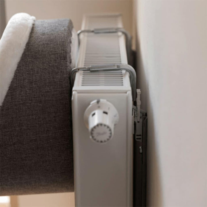 Trixie 43144 Hängehöhle für Heizkörper, rund, ø 38 × 34 cm, weiss/grau