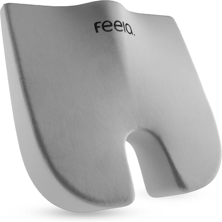 feela.® Orthopädisches Keilkissen [3 Härtegrade] – Memory Foam Haltungskorrektur für mehr Sitzkomfor