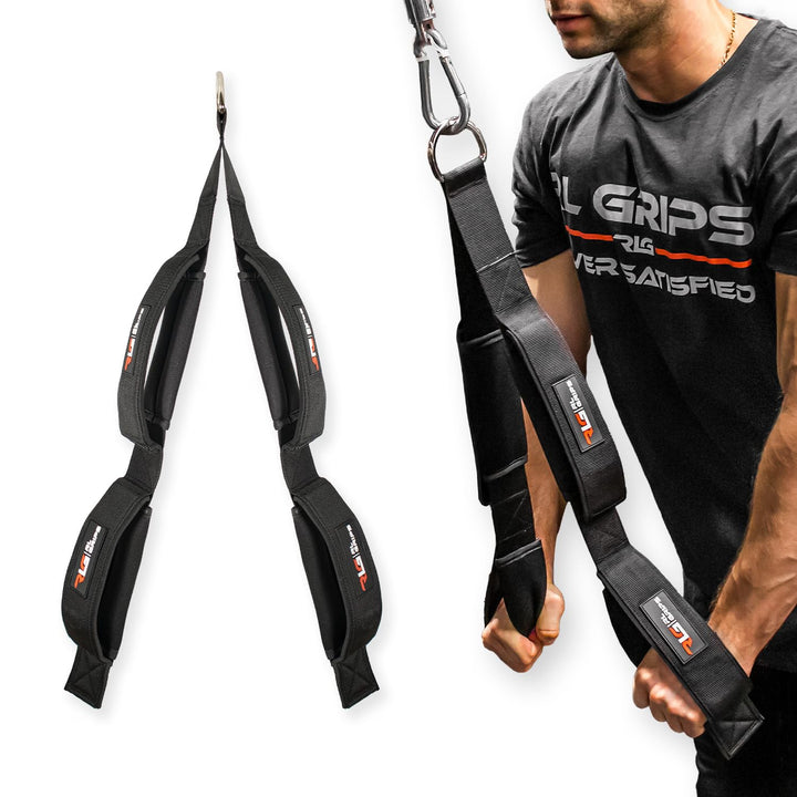 RL Grips - Lange Trizeps-Schlaufe für Kabelzugtraining – Zugzubehör für Kabelzuggeräte – Trizeps-, F