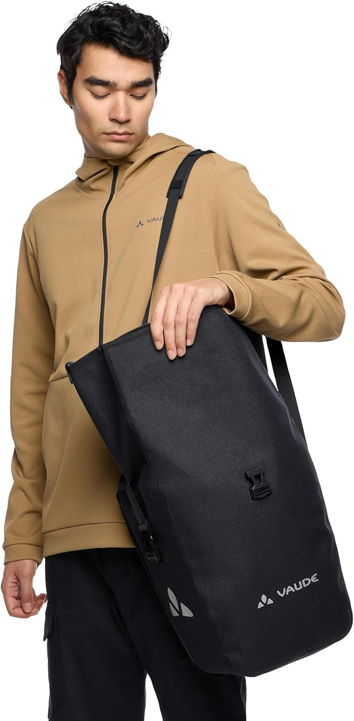 VAUDE Aqua Back Deluxe Single - Fahrradtasche - 1 Hinterradtasche (24L) 24 Liter Schwarz, 24 Liter S