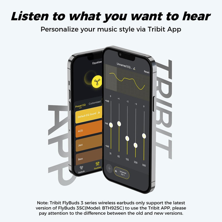 Tribit Bluetooth Kopfhörer, In Ear Kopfhörer Kabellos Bluetooth 5.3, Touch Control Kopfhörer mit 4 M