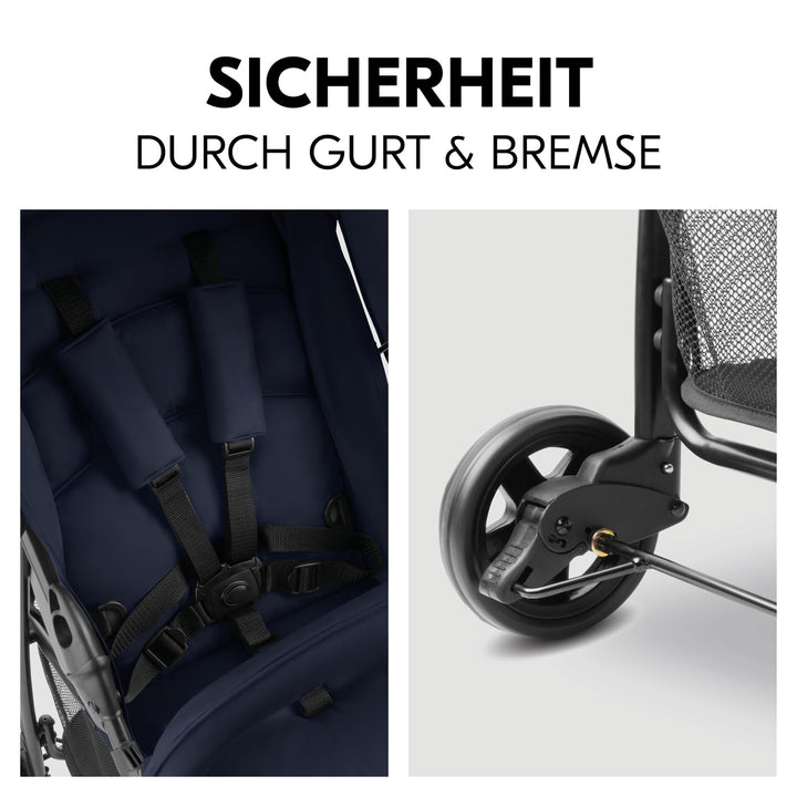 hauck Buggy Sport, Ultra Leicht - nur 5,9 kg, für Kinder bis 15 kg, Klein Zusammenklappbar, Reisebug