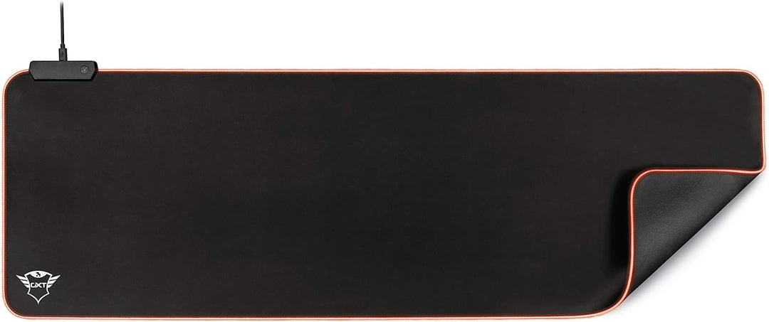 Trust Gaming GXT 764 Glide-Flex RGB Mauspad XXL, 930x300 mm, Gaming Mousepad mit LED Beleuchtung, ru