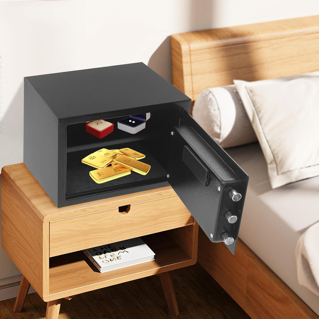 Möbeltresor Safe Tresor, Digitaler Safe Mit Alarm, Wandtresor 22L Für Zuhause & Büro, Elektronischer
