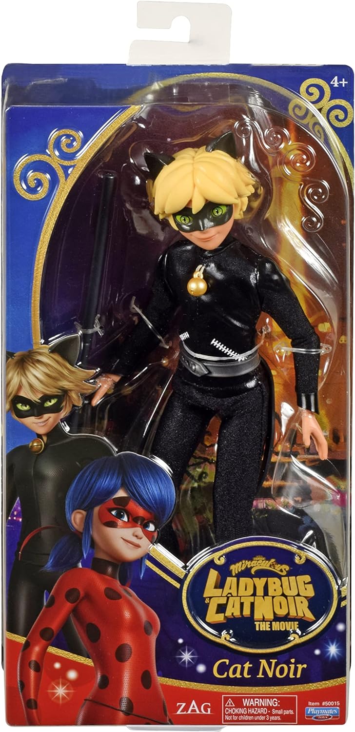 Bandai - Miraculous Ladybug und Cat Noir - Puppe - Cat Noir- Adrien - 26 cm grosse artikulierte Ankl