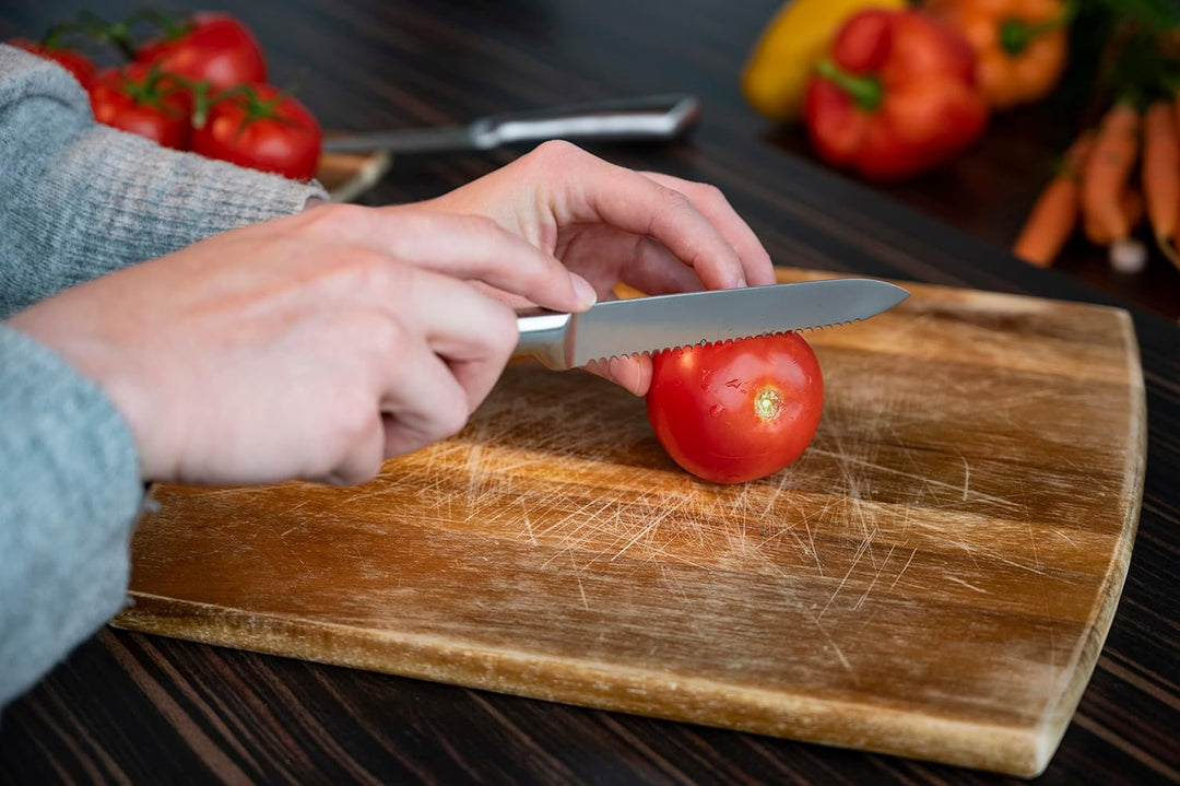 alpina Kochmesserset 2-Teilig - Profi Messerset - Multifunktionales Chefmesser - Bestückt für Küchen