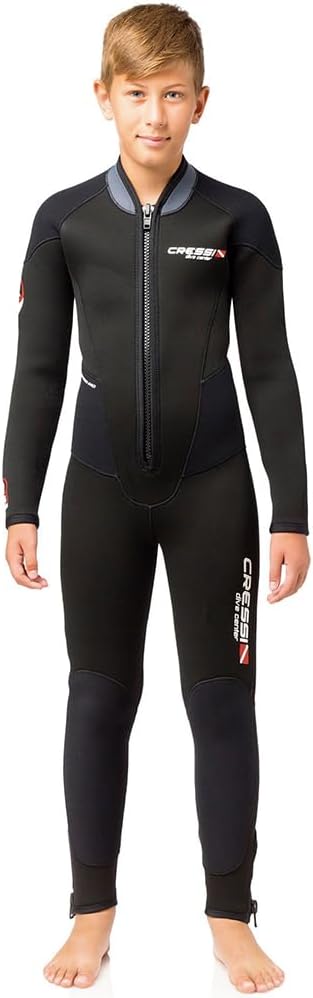 Cressi Endurance Kids Monopiece Wetsuit 5mm - Kinder Overall Tauchanzug Aus 5mm Neopren Für Taucher