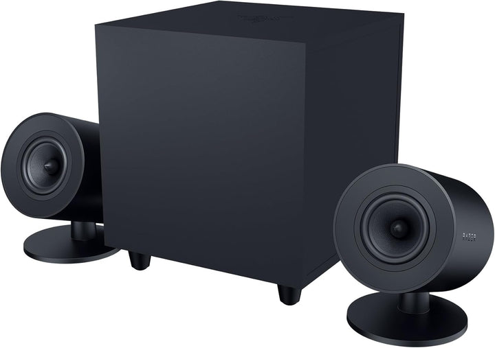 Razer Nommo V2 - Full-Range-2.1-Gaming-Lautsprecher für PC mit kabelgebundenem Subwoofer (3-Zoll-Ful