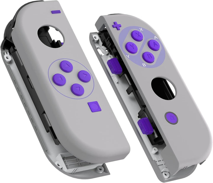 eXtremeRate NS Joycon Hülle & Tasten, DIY-Ersatz Gehäuse Case Grips Skin Shell & Knöpfe Buttons Umba