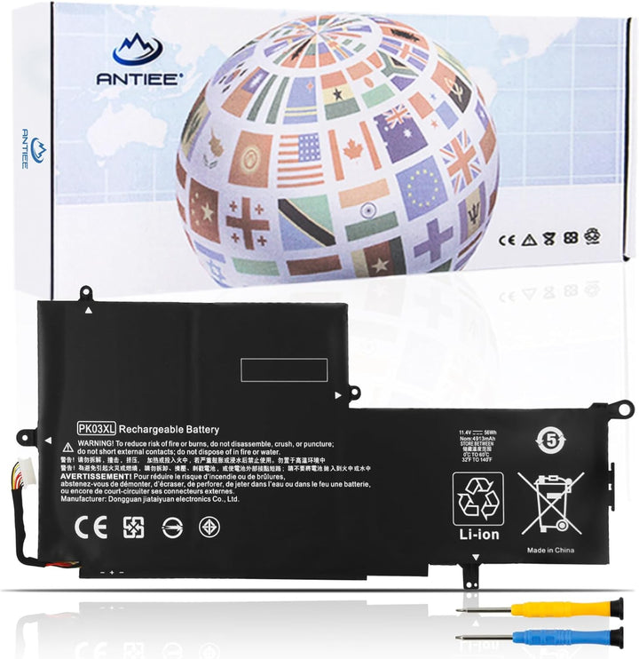 ANTIEE 56WH PK03XL Akku für HP Spectre Pro X360 G1 G2 13" 13-4000 13-4100 13-4200 13-4000nf 13-4006t