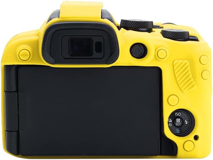 Kameratasche für Canon EOS R10, Silikon-Gummi, Kameragehäuse, Schutzhülle für Canon EOS R10, Gelb, g