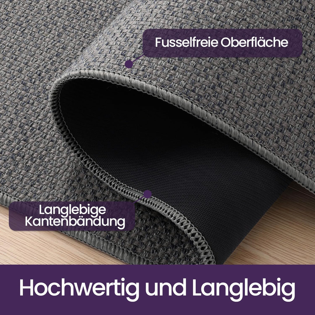 DEXI Schmutzfangmatte Innen 61 x 92 cm, rutschfest Fussmatte waschbar, absorbierend Fussmatte, Dünne