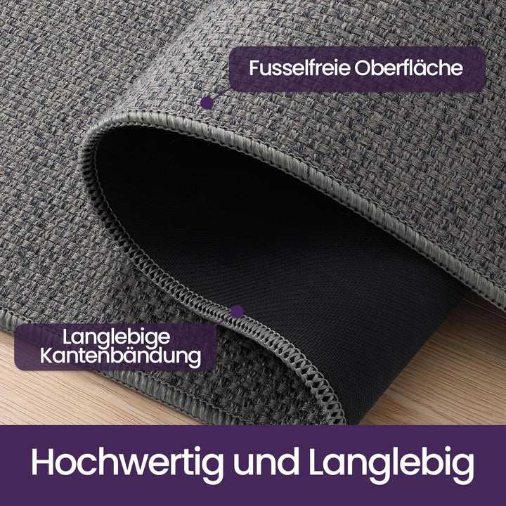 DEXI Schmutzfangmatte Innen 90 x 140 cm, rutschfest Fussmatte waschbar, absorbierend Fussmatte, Dünn