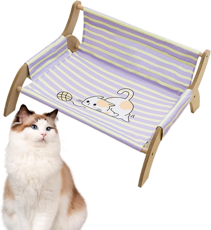 Katzen Strandliege - Welpen Ruhe Schlafplatz,Atmungsaktive Katzenhängematte Für Mehrere Katzen Drinn