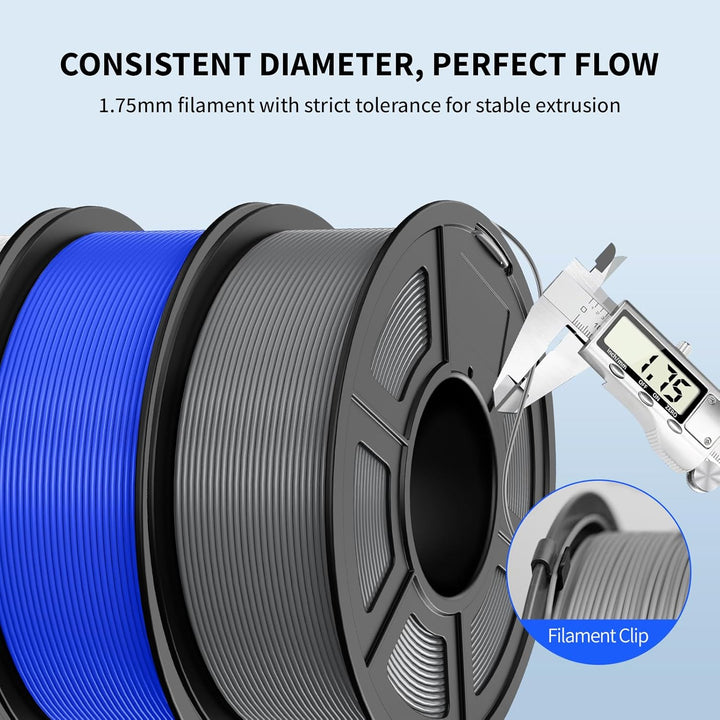 JAYO PLA Filament 1.75 mm, 3D Drucker Filament, Massgenauigkeit +/- 0.02mm, 1.1 KG Spule (2,4 lbs),