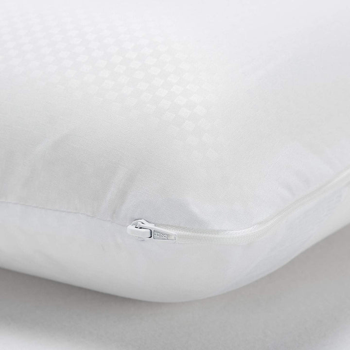 Pikolin Home - Ergonomisches viskoelastisches Kissen mit doppeltem, anpassbarem Bezug mit Memory-Foa