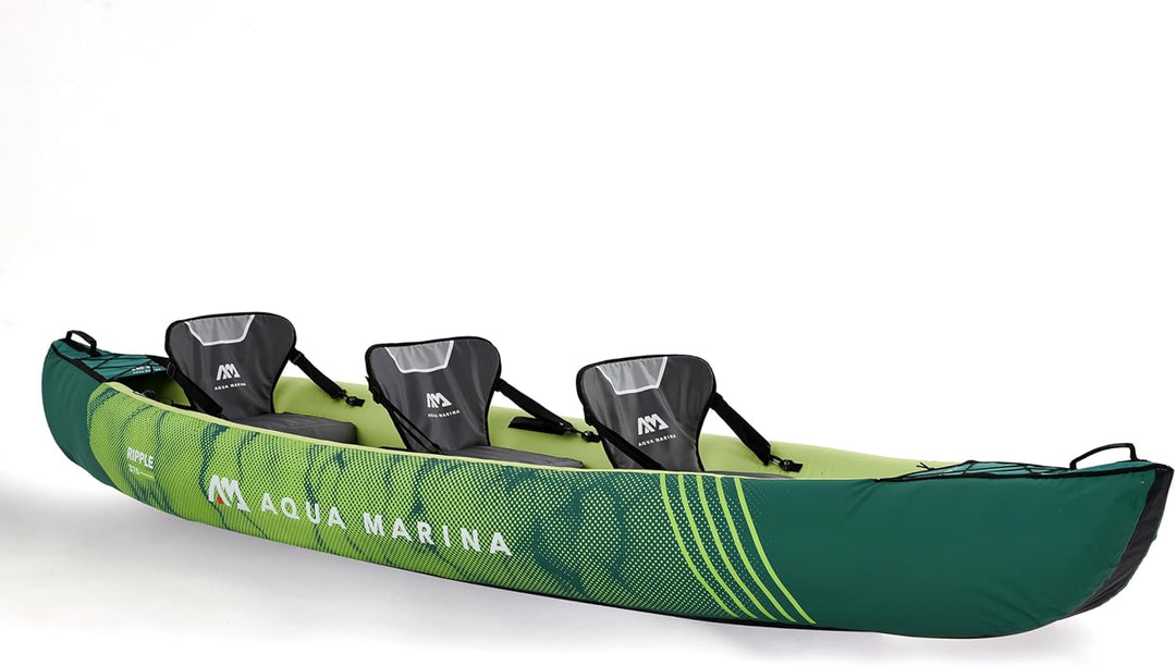 Aqua Marina , Kajak aufblasbar im Set für 2 – 3 Personen Ripple 2022 12‘2“ Paddelboot Kanu mit Padde