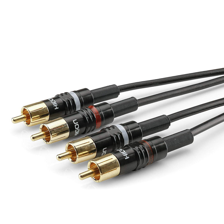 Sommer Cable Basic+ 30cm kurzes Cinchkabel Stereo Patchkabel HICON HI-CM03 RCA Stecker 0,3m - HBP-C2