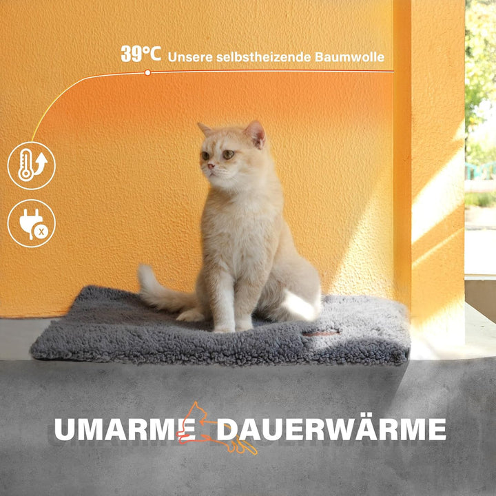 Mora Pets Selbstheizende Katzendecke für Katze Selbstwärmend Decke Katze Kissen Heizdecke für Katze