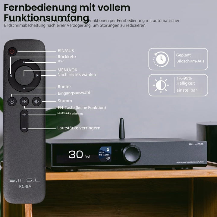SMSL AL400 DAC Foto-Verstärker, Leistungsverstärker, CA43131 Dekodierungschip, 4-stufiger Tiefpass/5