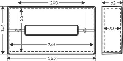 hansgrohe Kosmetiktuchox AddStoris, Taschentuchbox, Mattweiss, Mattweiss