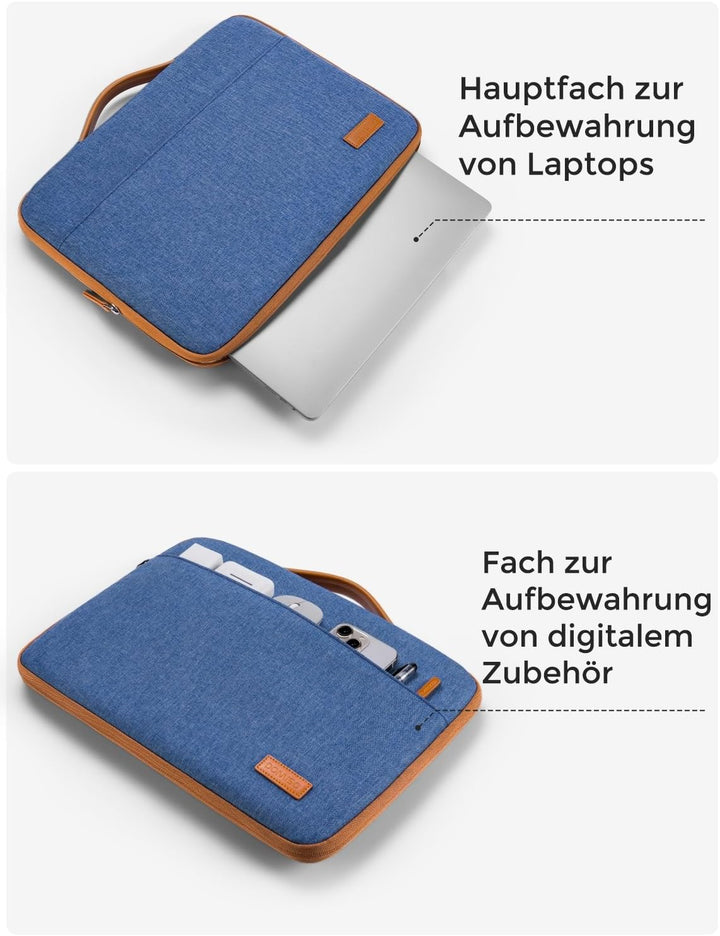 DOMISO 17 Zoll Wasserdicht Laptophülle Laptop Sleeve Case Notebook Hülle Tasche Schutzhülle für 17.3