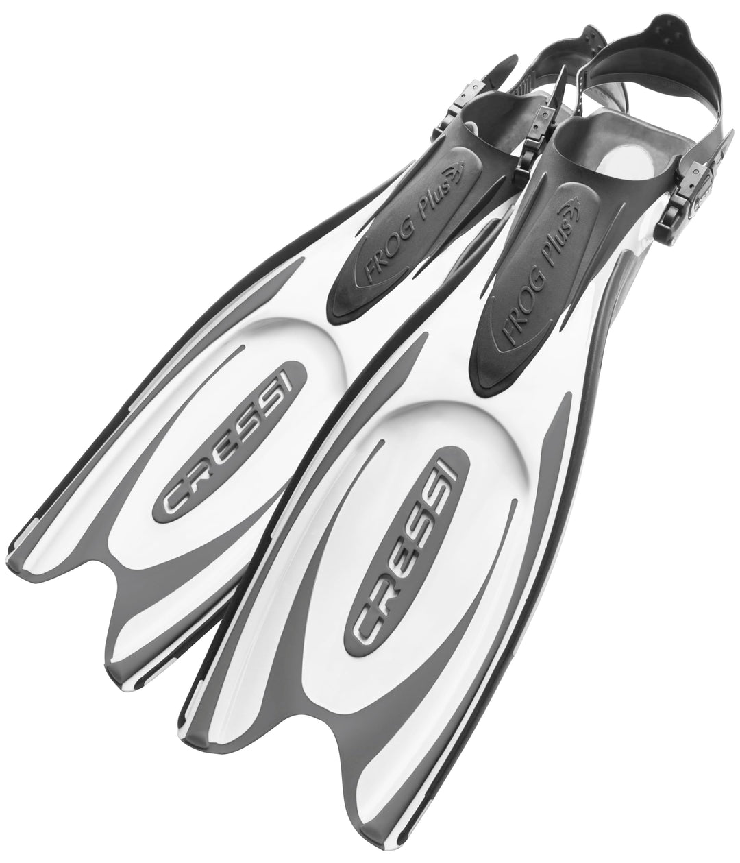 Cressi Frog Plus Tauchflossen Erwachsene M/L (41/44) Schwarz/Weiss, M/L (41/44) Schwarz/Weiss