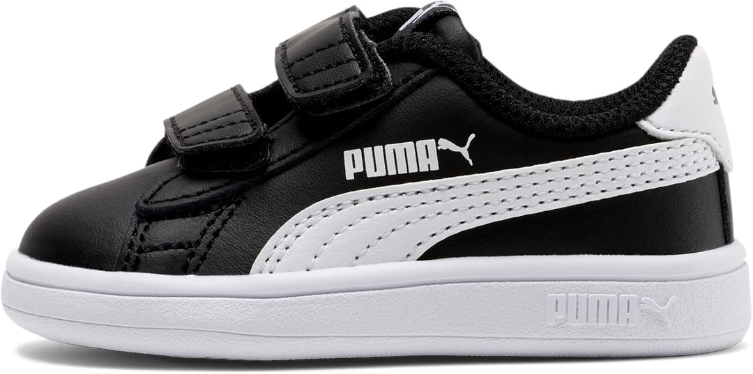 PUMA Unisex Baby Smash V2 L V Inf Sneaker 20 EU Puma Black Puma White, 20 EU Puma Black Puma White