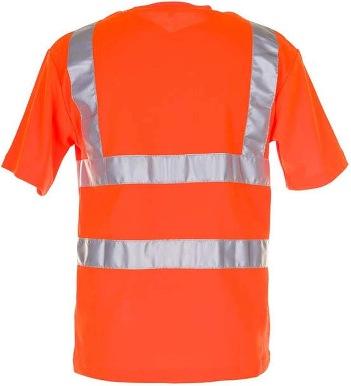 Planam Grösse 4XL Herren Warnschutz T-Shirt Uni Uni-orange Modell 2095 4XL Uni Orange, 4XL Uni Orang