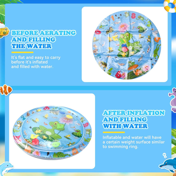 Katzen Spielmatte Wasser, Hochwertige Verdickte Sensorische Wasser Spielmatte, Aufblasbare wassersen