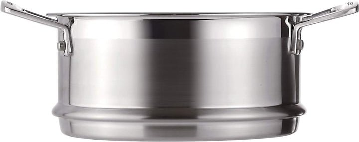 Le Creuset Dämpfeinsatz 3-ply Edelstahl, Ø 20 cm, Für Töpfe mit Ø 20 cm geeignet, Mit Griffen, Silbe