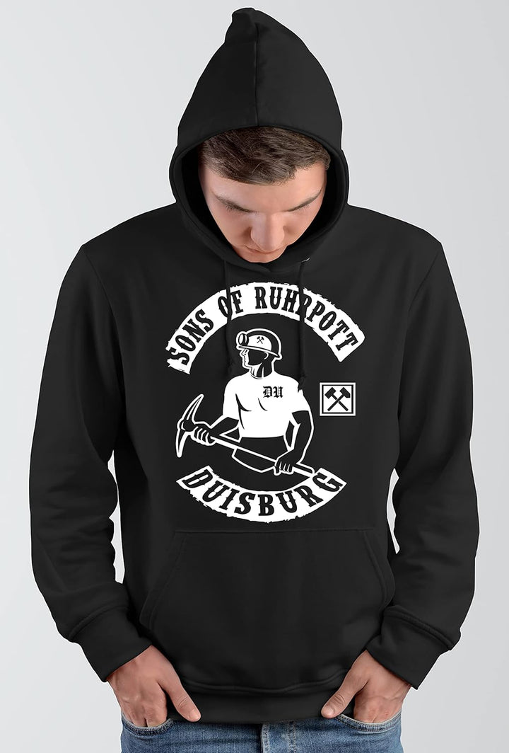 Duisburg Herren Kapuzenpullover | Ruhrpott Geschenke Männer - Ruhrpott Pullover - Glück auf - Zeche