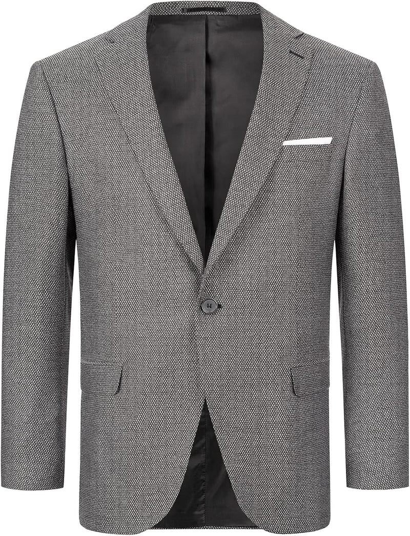 Indumentum Herren Sakko Blazer IJS-100 S Schwarz, S Schwarz