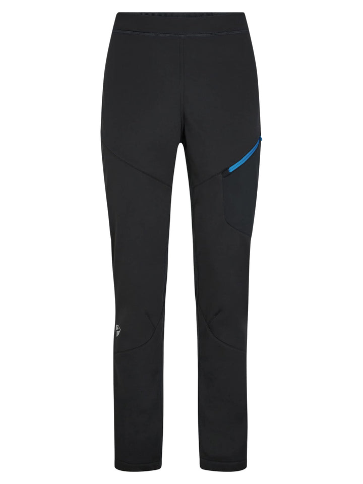 Ziener Herren Softshell-Hose, Langlauf | Winddichte Vorderseite, elastische Rückseite Nebil 48 Black