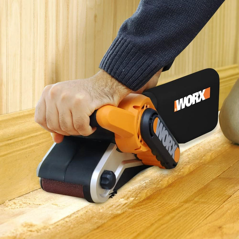 WORX WX661.1 Bandschleifer 950W - mit Staubsauger-Adapter - ergonomisches design