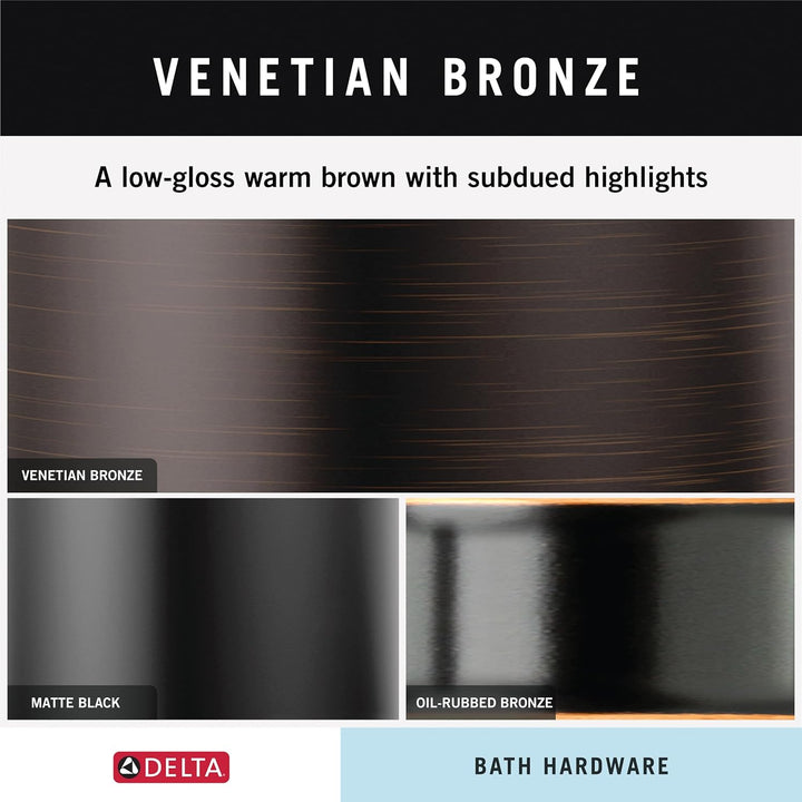 Delta Wasserhahn Cassidy Double Bademantel Haken Venetian Bronze, Venetian Bronze