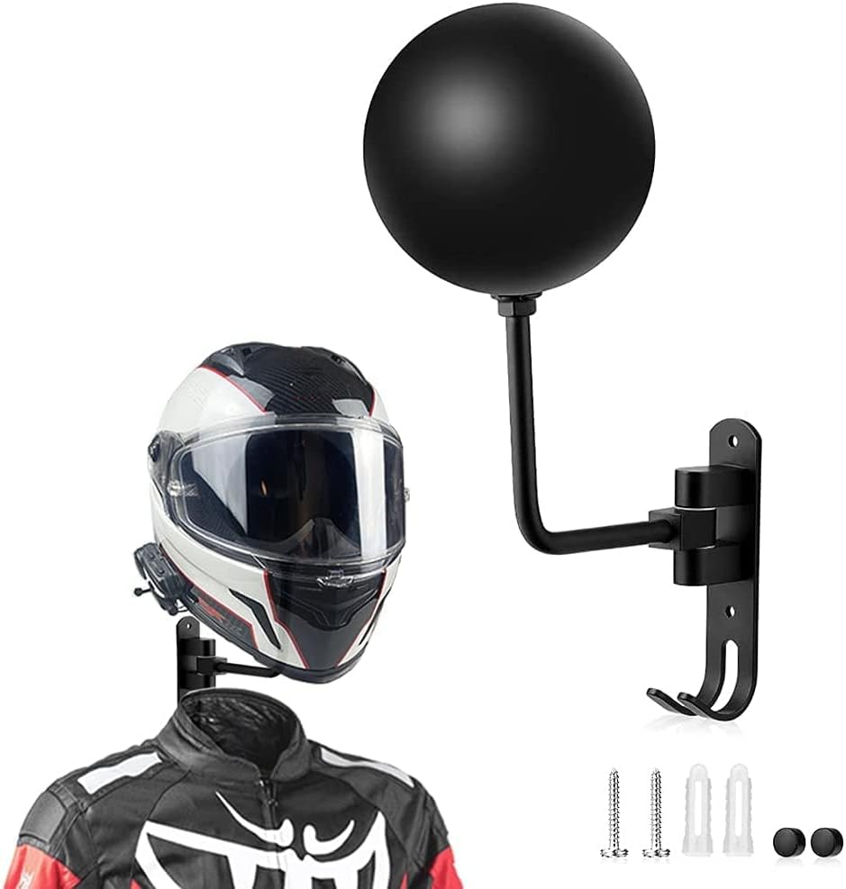 motofans helmhalter Wand Wandmontage, Motorradhelm, Huthalterung, aus Aluminiumlegierung (1 Stück) S