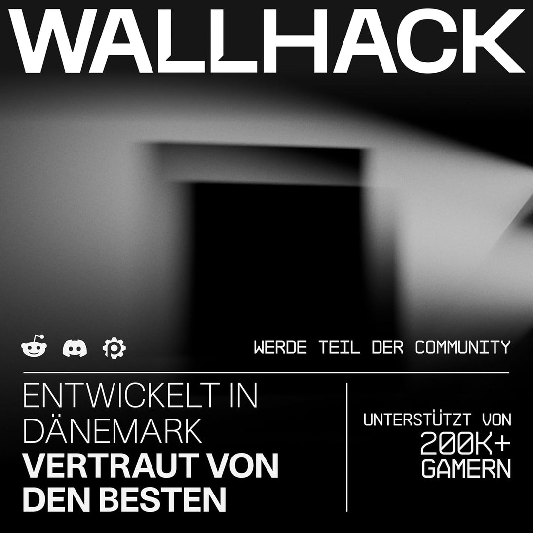 Wallhack SP-005 Glas Gaming Mauspad – Speed Surface für Esports, grosses Mauspad, ultra-gleitfähiges