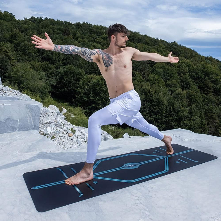 Liforme XL Yogamatte – inklusive Yogatasche, patentiertes Ausrichtungssystem, rutschfest, umweltfreu