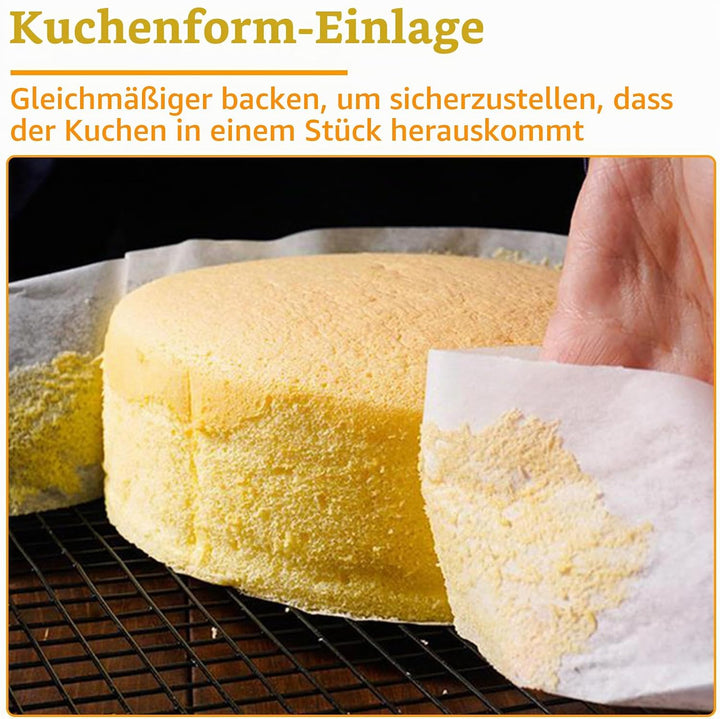 AKOLAFE 2 Rollen Backpapier Zuschinitte 50m x 10cm Wiederverwendbar Baking Paper Zuschnitte Silikon