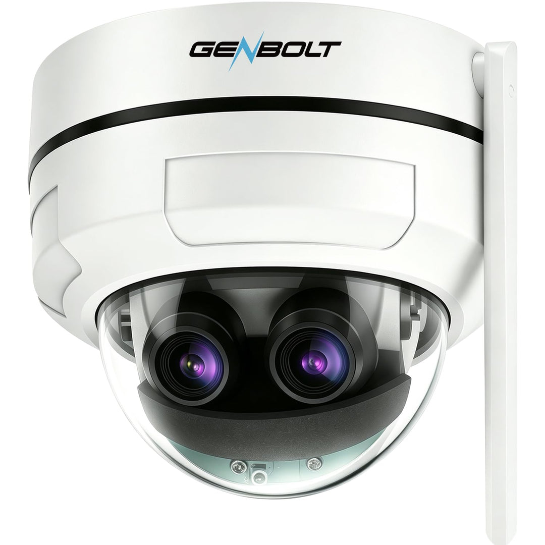GENBOLT [10X Hybridzoom 2.5K POE WLAN Überwachungskamera | 24/7 Daueraufzeichnung,360° Überwachungsk
