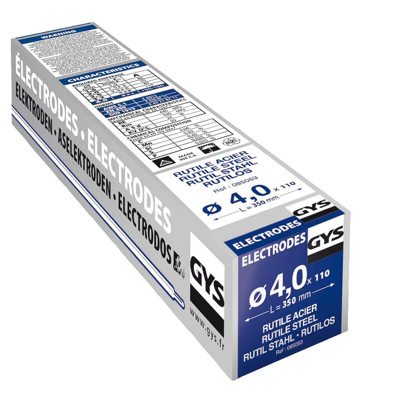 GYS 085053 110 Rutil-Elektroden Stahl, 0 W, 0 V Single, Single