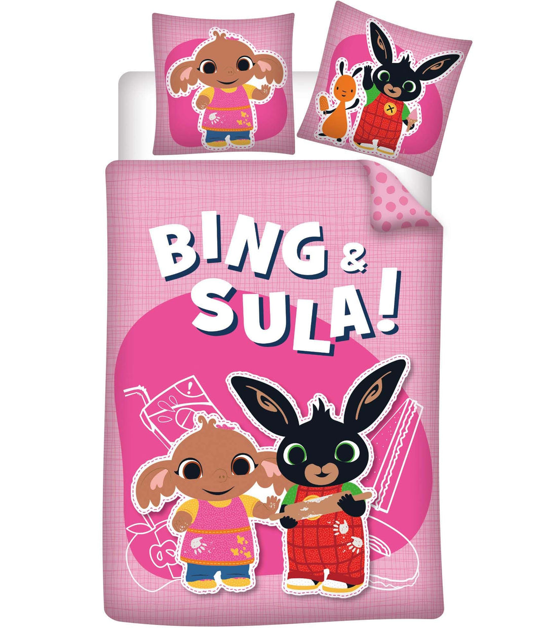 Bing & Sula Kinderbettgrösse Bettwäsche Set | Bettbezug 100x135 cm + Kissenbezug 40x60 cm | 100% Bau