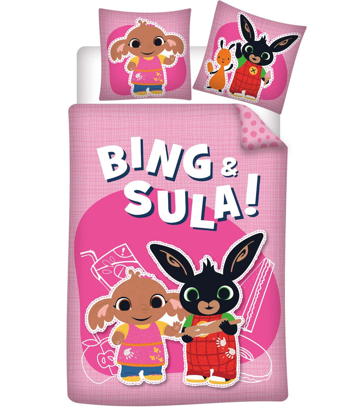 Bing & Sula Kinderbettgrösse Bettwäsche Set | Bettbezug 100x135 cm + Kissenbezug 40x60 cm | 100% Bau