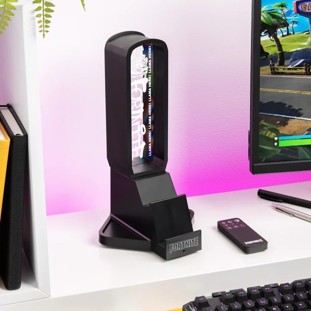 Paladone Fortnite 3-in-1 Kopfhörerständer und Technik-Ladestation mit Konsolen-Controller-Halterung