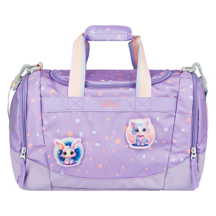 Baagl Sporttasche Mädchen Reisetasche Kinder Schule Reisen - Lieblingstiere | Schwimmtasche Kompakt