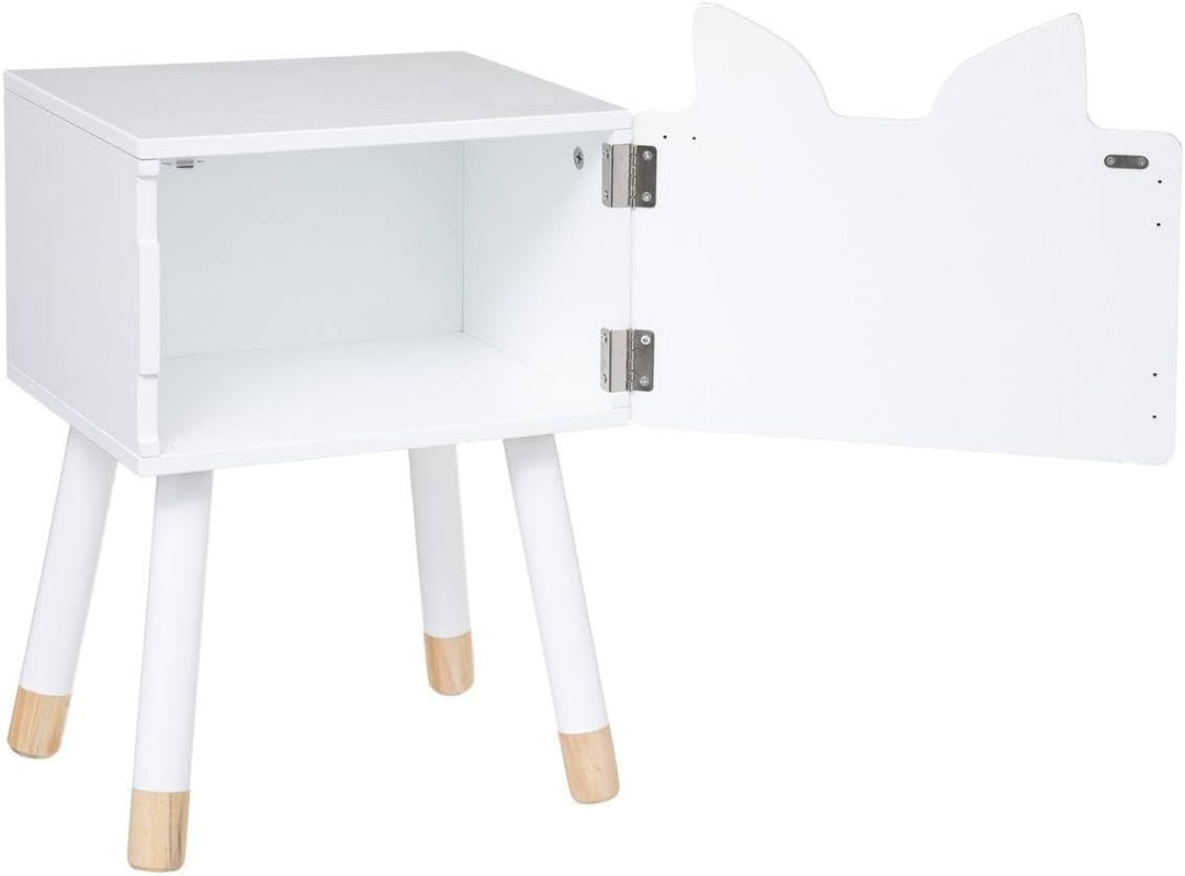 Kinder Nachttisch Fuchs - weiss - Holz - Mehrfarbig - Atmosphera créateur d'intérieur